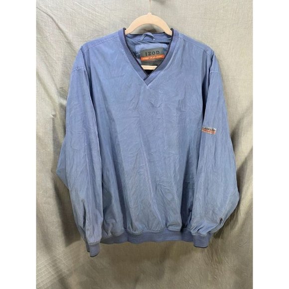 Izod Other - Izod XFG Jacket‎ Adult Large Blue Long Sleeve Pullover Windbreaker Mens.
